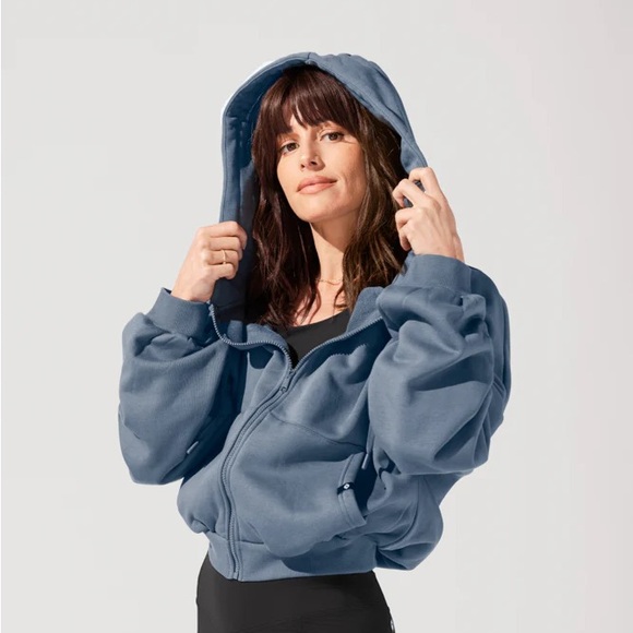 POPFLEX Tops - POPFLEX Cloud Zip Up Hoodie Sweatshirt